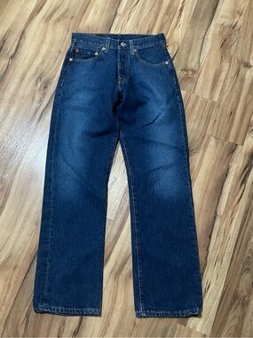 Levi's 501 Vintage 2003 Mens Jeans W28 L30 Dark Indigo Straight Leg Button Fly